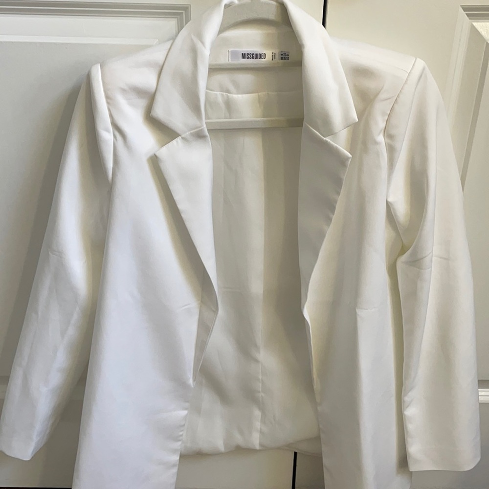 Missguided White Blazer